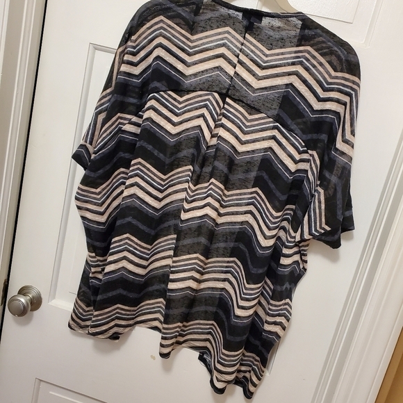Torrid Chevron Print Hacci Knit Dolman Car… - Picture 5 of 7